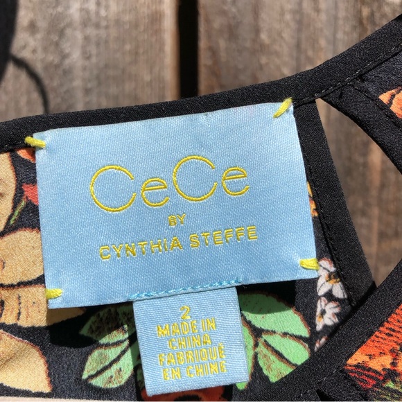 CeCe by Cynthia Steffens floral dress size 2 - Picture 2 of 16